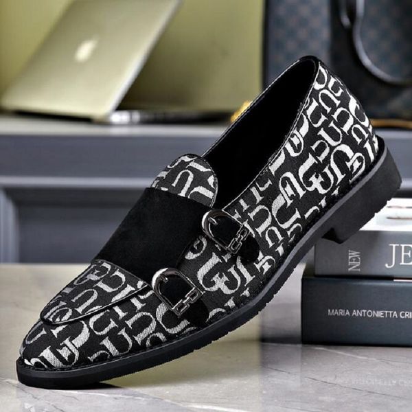 new men's double buckle monk shoes daily casual loafers men fashion chunky high-end customization zapatos hombre d2h33, Black
new men's double buckle monk shoes daily casual loafers men fashion chunky high-end customization zapatos hombre d2h33, Black