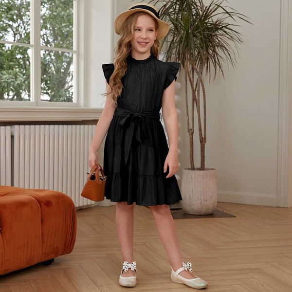 shi ying european and american summer cute girl dress solid round neck ruffled dress short dress support for adding logos, Black;gray
shi ying european and american summer cute girl dress solid round neck ruffled dress short dress support for adding logos, Black;gray