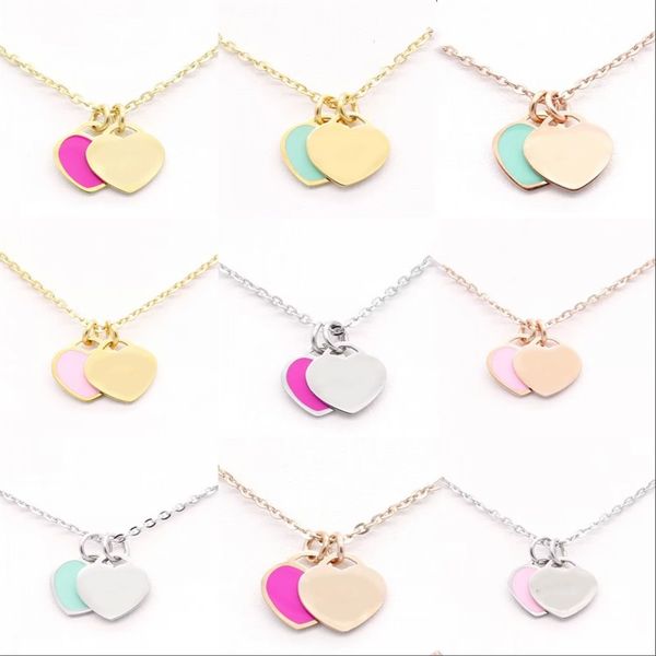 heart designer necklace love plated gold necklaces carving enamel double heart tag pink multi colour letters pendant necklaces jewlery plain, Silver
heart designer necklace love plated gold necklaces carving enamel double heart tag pink multi colour letters pendant necklaces jewlery plain, Silver
