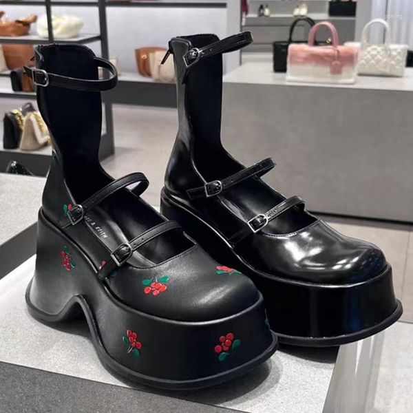 dress shoes high heels platform chunky pumps women 2023 pu leather ankle buckle mary jane woman thick heeled goth lolita female, Black
dress shoes high heels platform chunky pumps women 2023 pu leather ankle buckle mary jane woman thick heeled goth lolita female, Black