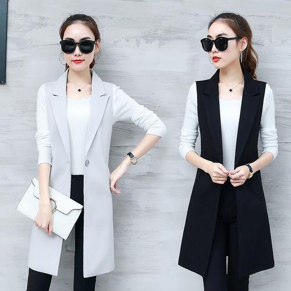 vests #0705 black grey women vest coat women elegant single breasted office vest female sleeveless jackets outerwear vest waistcoat, Black;white
vests #0705 black grey women vest coat women elegant single breasted office vest female sleeveless jackets outerwear vest waistcoat, Black;white