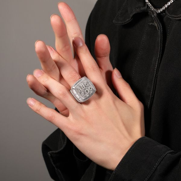 customized european and american hip-hop diy mini letter ring exaggerated niche square ring jewelry, Silver
customized european and american hip-hop diy mini letter ring exaggerated niche square ring jewelry, Silver