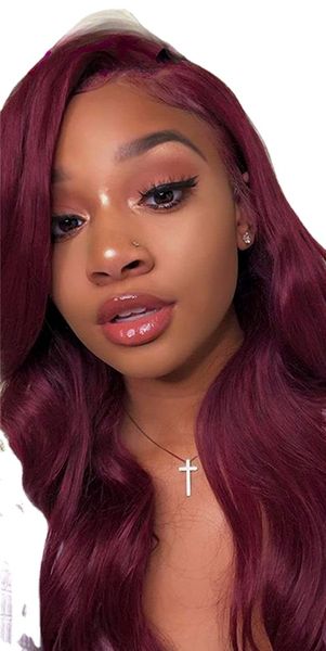 99j burgundy body wave 13x4 transparent lace front wigs for women human hair brazilian pre plucked red remy hair, Black;brown
99j burgundy body wave 13x4 transparent lace front wigs for women human hair brazilian pre plucked red remy hair, Black;brown