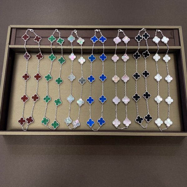 designer pendant necklaces for women elegant 4/four leaf clover locket necklace highly quality choker chains designer jewelry 18k plated gol, Silver
designer pendant necklaces for women elegant 4/four leaf clover locket necklace highly quality choker chains designer jewelry 18k plated gol, Silver