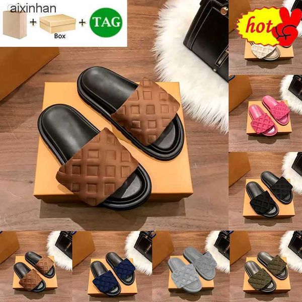 with box luxury slipper pool pillow comfort embossed mules designer sandal men women shoes copper deep blue triple black pink summer sandals
with box luxury slipper pool pillow comfort embossed mules designer sandal men women shoes copper deep blue triple black pink summer sandals