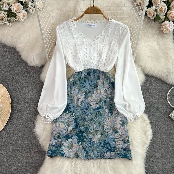 summer high end light luxury temperament dress lantern long sleeved round neck waist shrinking oil painting printing panel a-line dress, Black;gray
summer high end light luxury temperament dress lantern long sleeved round neck waist shrinking oil painting printing panel a-line dress, Black;gray