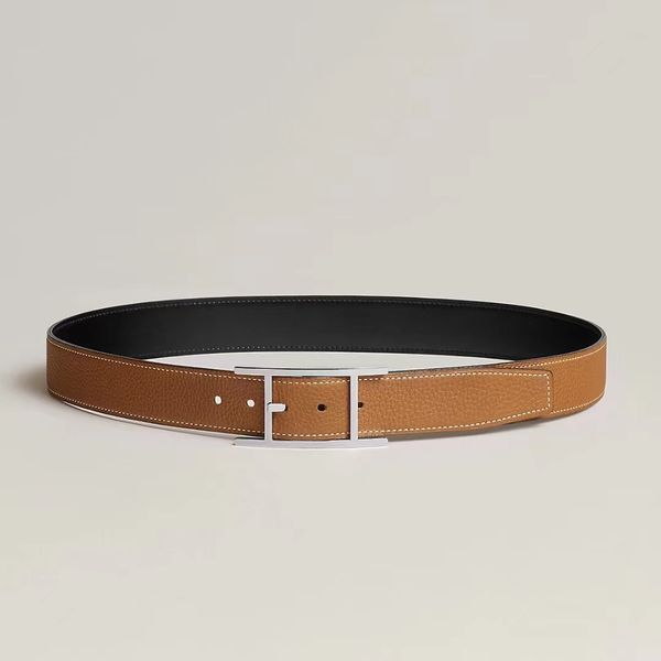 classics men belts designer mens and woman fashion togo leather classic reversible belt black brown h gold silver buckles 38cm ht036
classics men belts designer mens and woman fashion togo leather classic reversible belt black brown h gold silver buckles 38cm ht036