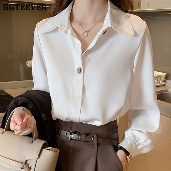 women's blouses shirts bgteever office ladies button shirt blouse women plain oversized and blouses female workwear blusas mujer de mo, White
women's blouses shirts bgteever office ladies button shirt blouse women plain oversized and blouses female workwear blusas mujer de mo, White
