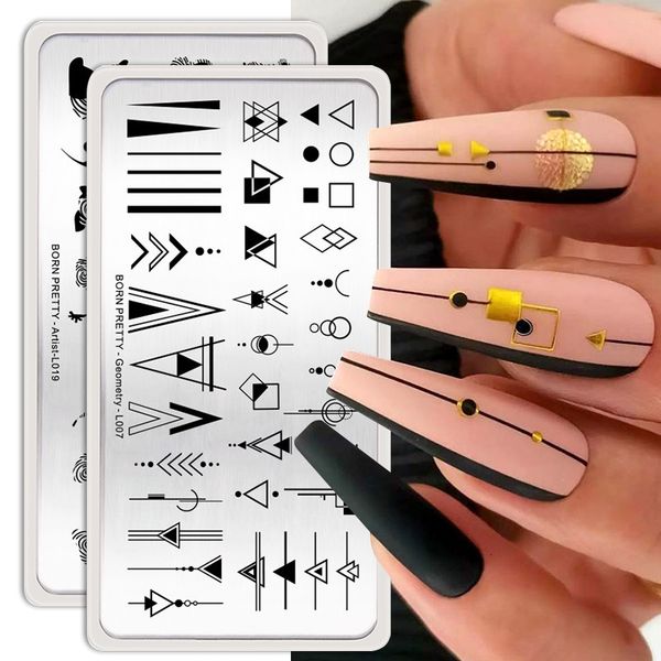nail art templates geometry french line image stamp plates board template stainless steel design for manicure print tools 230422, White
nail art templates geometry french line image stamp plates board template stainless steel design for manicure print tools 230422, White