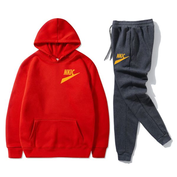2 pieces sets new men tracksuit hooded sweatshirt pants male sport hoodies running sportswear men women brand print autumn winter, Gray
2 pieces sets new men tracksuit hooded sweatshirt pants male sport hoodies running sportswear men women brand print autumn winter, Gray