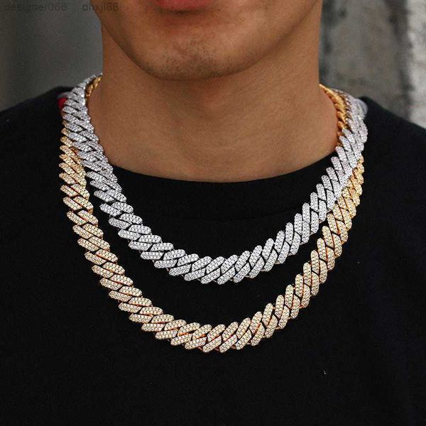 14 mm european and american hip hop full diamond rhombus cuban chain men's necklace, Silver
14 mm european and american hip hop full diamond rhombus cuban chain men's necklace, Silver