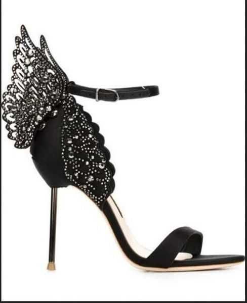 designers high heels women sophia webster sandals genuine leather pumps butterfly high heel sandals for women stiletto shoes, Black
designers high heels women sophia webster sandals genuine leather pumps butterfly high heel sandals for women stiletto shoes, Black