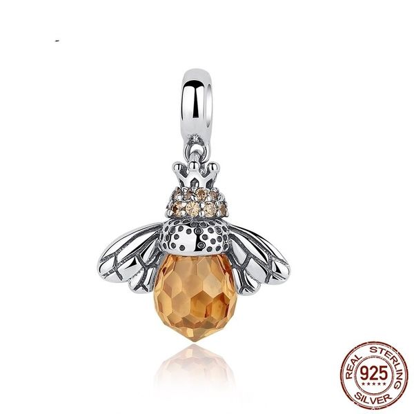 classic new 925 sterling silver charms orange wing animal bee pendants fit bracelet for women accessories, Bronze;silver
classic new 925 sterling silver charms orange wing animal bee pendants fit bracelet for women accessories, Bronze;silver
