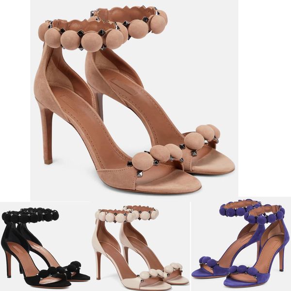 modern and fashionable sandals, suede open toe round head ball rivet italian stiletto heels, elegant and charming for women eu34-41, Black
modern and fashionable sandals, suede open toe round head ball rivet italian stiletto heels, elegant and charming for women eu34-41, Black