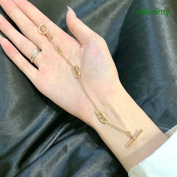 hemres designer bracelet classic pig nose necklace made of women's alloy material japanese and korean light luxury small popular ins de, Black
hemres designer bracelet classic pig nose necklace made of women's alloy material japanese and korean light luxury small popular ins de, Black