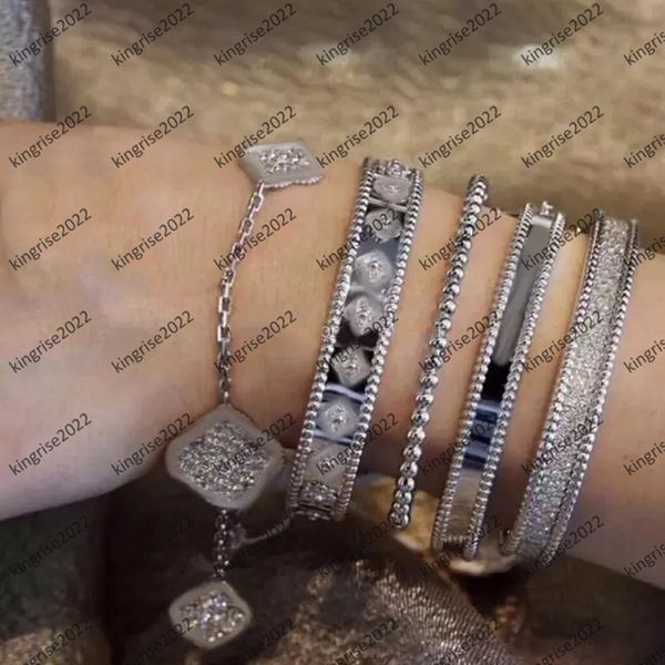 100% silver charm bracelets signature bead bangle van clover kaleidoscope gold bracelet for women men love valentine's jewelry sweet bi, Golden;silver
100% silver charm bracelets signature bead bangle van clover kaleidoscope gold bracelet for women men love valentine's jewelry sweet bi, Golden;silver
