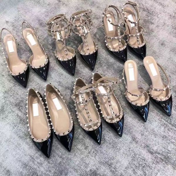 2023 spring and summer new rivet flat sandals op20 lace-up flat shoes one-line strap flat shoes high heels classic everything, Black
2023 spring and summer new rivet flat sandals op20 lace-up flat shoes one-line strap flat shoes high heels classic everything, Black