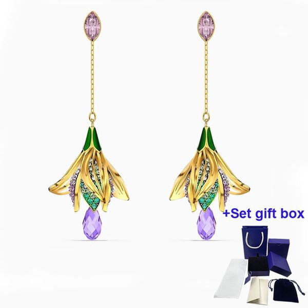 swa fashion charm stud earrings out of this world space pierced earrings, multi-colored, exquisite gift box, Golden
swa fashion charm stud earrings out of this world space pierced earrings, multi-colored, exquisite gift box, Golden