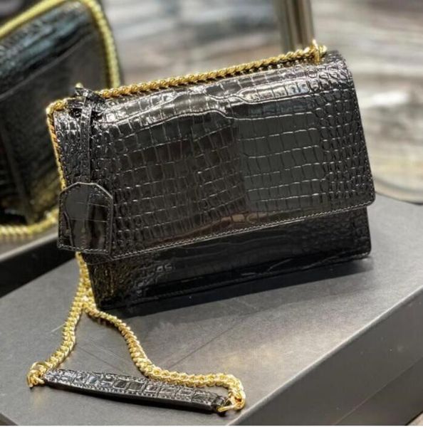 leather shoulder handbag woman bag women purse original box cross body messenger chain lady bags handbags designer alligator, Black;red
leather shoulder handbag woman bag women purse original box cross body messenger chain lady bags handbags designer alligator, Black;red