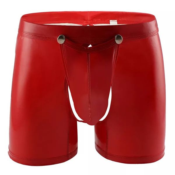 lingerie panties men's shiny faux leather boxer shorts soft leather underwear, Black;white
lingerie panties men's shiny faux leather boxer shorts soft leather underwear, Black;white