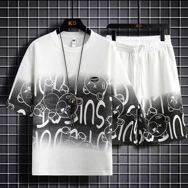 men's tracksuits 5xl large men sports suit korean high street fashion graphical o-neckt-shirt shorts 2 piece set men retro designer clo, Gray
men's tracksuits 5xl large men sports suit korean high street fashion graphical o-neckt-shirt shorts 2 piece set men retro designer clo, Gray