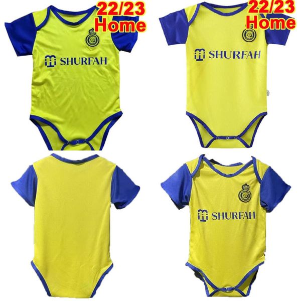 22 23 al nassr fc baby soccer jerseys clothes ronaldo home yellow version shirt short sleeves uniforms top, Black;yellow
22 23 al nassr fc baby soccer jerseys clothes ronaldo home yellow version shirt short sleeves uniforms top, Black;yellow
