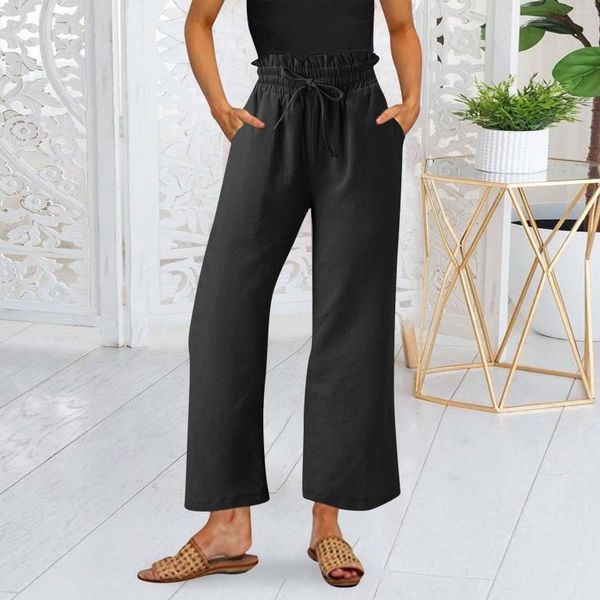 Women's Pants Fashion Casual Wide Leg 2023 Summer Women's Solid Elastic Waist Loose Straight Ninth Street Style Trousers, Khaki
Women's Pants Fashion Casual Wide Leg 2023 Summer Women's Solid Elastic Waist Loose Straight Ninth Street Style Trousers, Khaki