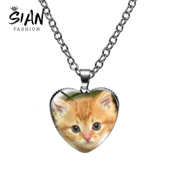 strands strings sian cute pet cat heart pendant necklace for women fashion metal glass face fine chain jewelry child gift accessories souven, Black
strands strings sian cute pet cat heart pendant necklace for women fashion metal glass face fine chain jewelry child gift accessories souven, Black