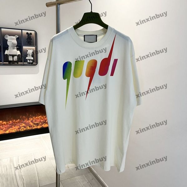 xinxinbuy men designer tee t shirt 23ss lightning rainbow gradient letter short sleeve cotton women black apricot xs-xl, Black;brown
xinxinbuy men designer tee t shirt 23ss lightning rainbow gradient letter short sleeve cotton women black apricot xs-xl, Black;brown