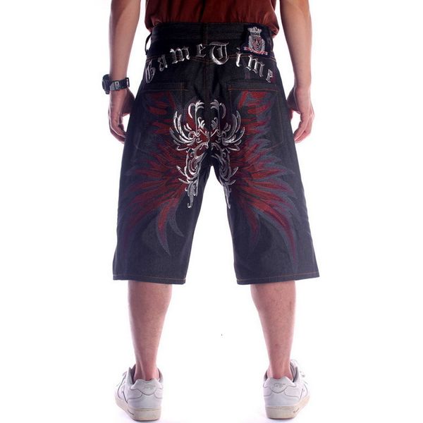 men's shorts summer casual loose denim shorts men's wings embroidered jeans men's skateboarding fashion hip hop cut trousers, White;black
men's shorts summer casual loose denim shorts men's wings embroidered jeans men's skateboarding fashion hip hop cut trousers, White;black