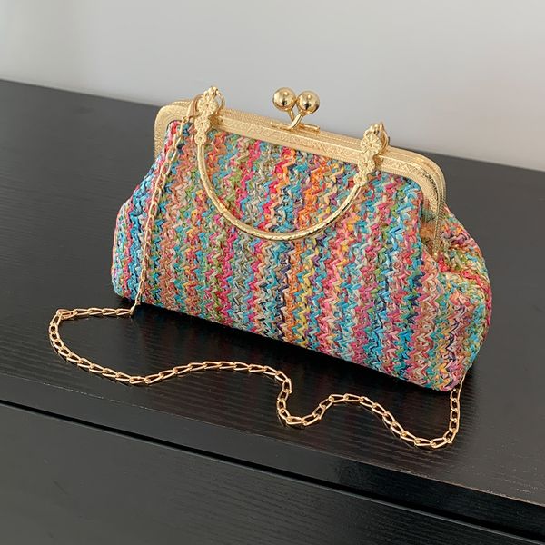 evening bags fashion designer luxury women clutch colorful straw woven shell beach vacation crossbody shoulder 230424
evening bags fashion designer luxury women clutch colorful straw woven shell beach vacation crossbody shoulder 230424