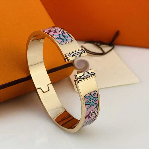 rose gold 12mm wide colorful enamel women bangle european classic brand designer bracelet for men 316l titanium steel jewelry gift pkhg xdm6, Black
rose gold 12mm wide colorful enamel women bangle european classic brand designer bracelet for men 316l titanium steel jewelry gift pkhg xdm6, Black