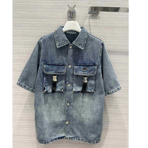 23ss womens jacket womens designer clothing women coat breast pocket short sleeve tooling lapel denim coat women clothes a1, Black;brown
23ss womens jacket womens designer clothing women coat breast pocket short sleeve tooling lapel denim coat women clothes a1, Black;brown