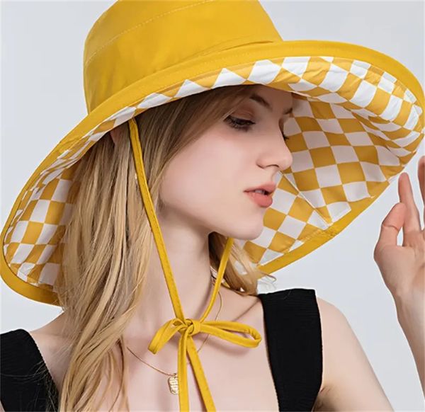 double-sided plaid pattern open floppy hat with ponytail hole, wide brim foldable sun shade bucket hat in spring summer, Blue;gray
double-sided plaid pattern open floppy hat with ponytail hole, wide brim foldable sun shade bucket hat in spring summer, Blue;gray
