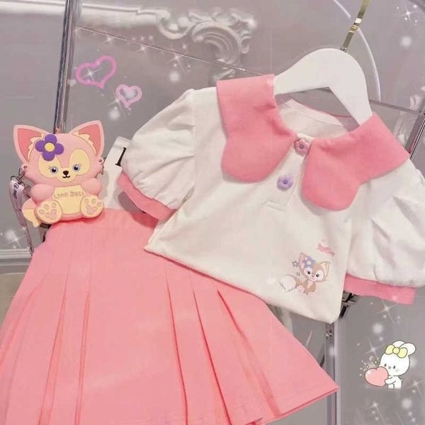 clothing sets girls suit summer short-sleeved t-shirt + pure color pleated skirt two-piece set outfit girl clothes girl outfit set w0425, White
clothing sets girls suit summer short-sleeved t-shirt + pure color pleated skirt two-piece set outfit girl clothes girl outfit set w0425, White