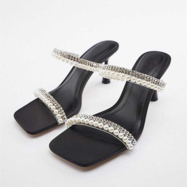 sandals autumn black pearl straps woman rhinestone heeled women's slingback shoe party heels 230406
sandals autumn black pearl straps woman rhinestone heeled women's slingback shoe party heels 230406