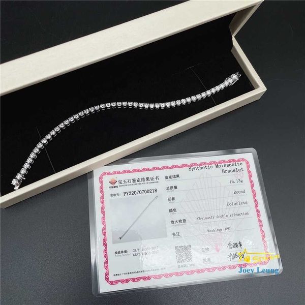 pass diamond tester 4mm vvs moissanite lab diamond hip hop jewelry bling iced out none tarnish 18k solid gold tennis bracelets, Silver
pass diamond tester 4mm vvs moissanite lab diamond hip hop jewelry bling iced out none tarnish 18k solid gold tennis bracelets, Silver
