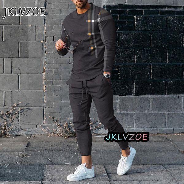 men's tracksuits autumn men clothing 3d print line men's long sleeves t-shirtpants 2pcs sets male tracksuit sportwaer jogger outfi, Gray
men's tracksuits autumn men clothing 3d print line men's long sleeves t-shirtpants 2pcs sets male tracksuit sportwaer jogger outfi, Gray