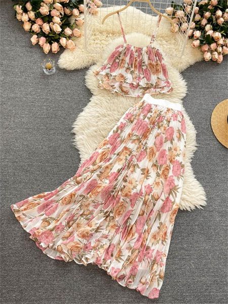 dress women summer 2022 new vacation two pieces set spaghetti strap short hollow high waist midi skirt, White
dress women summer 2022 new vacation two pieces set spaghetti strap short hollow high waist midi skirt, White