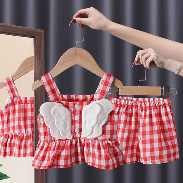 clothing sets 2pcs/set girl summer outfits 2023 children off-shoulder strap +casual pants fashion chiffon costume suit for 6m-6y kids wear w, White
clothing sets 2pcs/set girl summer outfits 2023 children off-shoulder strap +casual pants fashion chiffon costume suit for 6m-6y kids wear w, White