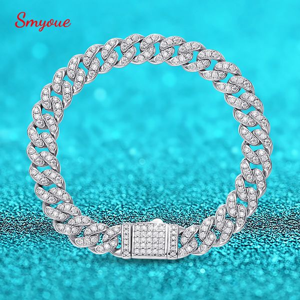 beaded smyoue 8mm 31cttw all cuban bracelet for men hip hop chain for boys 100% s925 sterling silver bracelets wholesale 230424, Black
beaded smyoue 8mm 31cttw all cuban bracelet for men hip hop chain for boys 100% s925 sterling silver bracelets wholesale 230424, Black