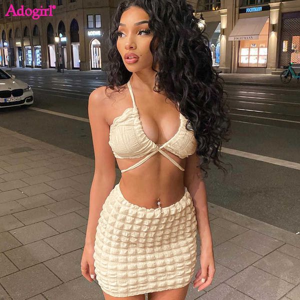 two piece dress adogirl puffy 2 piece set dress women lace up bra bodycon mini skirt fashion night clubwear party suits j230424, White
two piece dress adogirl puffy 2 piece set dress women lace up bra bodycon mini skirt fashion night clubwear party suits j230424, White