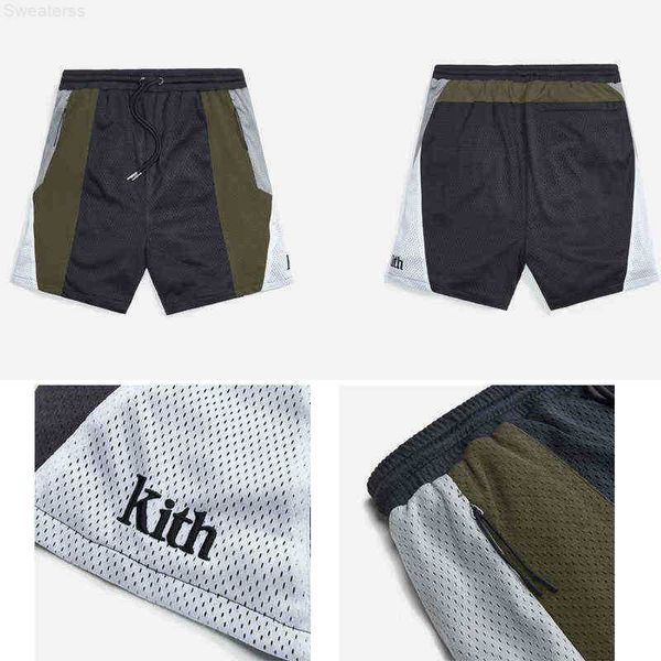 men's t-shirts embroidery kith shorts mesh breathable zipper pockets, White;black
men's t-shirts embroidery kith shorts mesh breathable zipper pockets, White;black