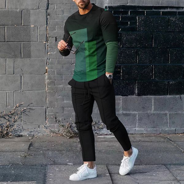 men's tracksuits fashion mens two piece sets graphic printed t-shirts and slim pants suits for men spring autumn clothing casual street, Gray
men's tracksuits fashion mens two piece sets graphic printed t-shirts and slim pants suits for men spring autumn clothing casual street, Gray