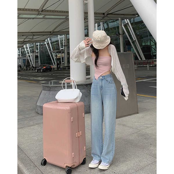 light blue high waist jeans for women spring new loose and slim wide legs floor sweeping salt long pants
light blue high waist jeans for women spring new loose and slim wide legs floor sweeping salt long pants