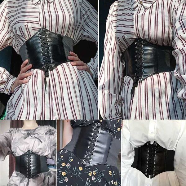 belts korset seksi wanita sabuk pelangsing bergaya kulit pu lebar bustier sabuk pinggang tinggi elastis lebar ikat pinggang wanita w0424, Black;brown 
belts korset seksi wanita sabuk pelangsing bergaya kulit pu lebar bustier sabuk pinggang tinggi elastis lebar ikat pinggang wanita w0424, Black;brown