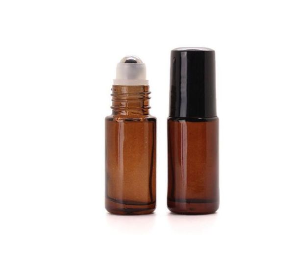 300pcs 5ml 1/6oz thick amber glass roll on essential oil empty perfume bottle stainless steel roller ball
300pcs 5ml 1/6oz thick amber glass roll on essential oil empty perfume bottle stainless steel roller ball