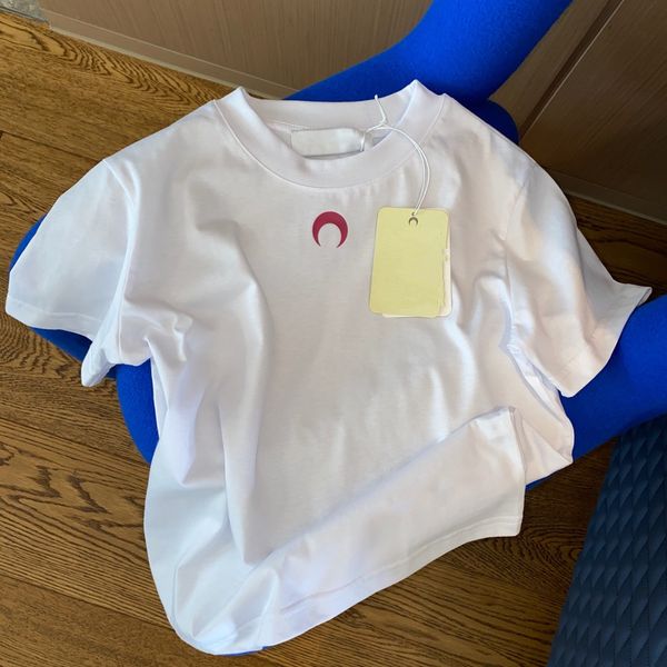 women's t-shirt fashion classic luxury designer summer moon embroidery slim fit short sleeve t-shirt o round neck elastic slim fit top, White
women's t-shirt fashion classic luxury designer summer moon embroidery slim fit short sleeve t-shirt o round neck elastic slim fit top, White