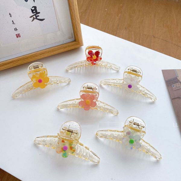 korean cute 9.6cm transparent clamps fresh acrylic flower hair clip claws for woman girls hair accessories a288, Slivery;white
korean cute 9.6cm transparent clamps fresh acrylic flower hair clip claws for woman girls hair accessories a288, Slivery;white