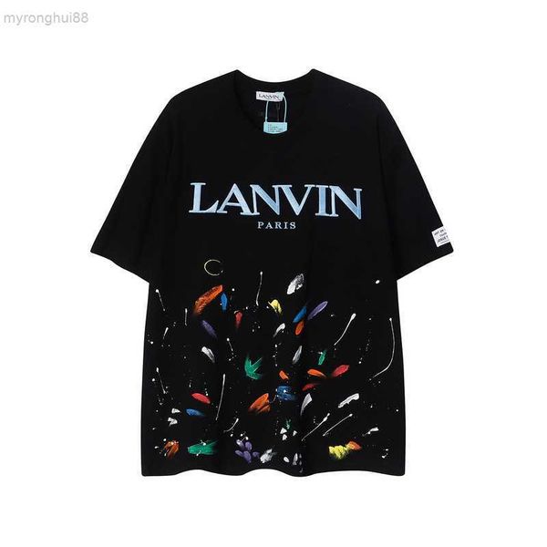 men's t-shirts lanvin spring/summer new splash ink embroidery letter loose short sleeve casual and t-shirt dca6, White;black
men's t-shirts lanvin spring/summer new splash ink embroidery letter loose short sleeve casual and t-shirt dca6, White;black